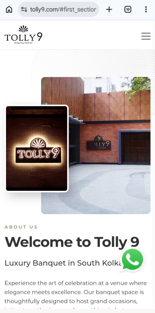 Tolly9 - Banqueting Redefined - App Development Company