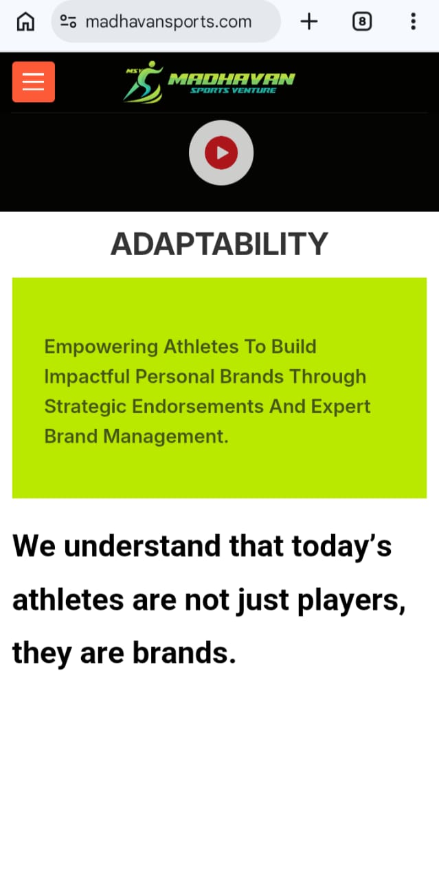 Madhavan Sports Venture - App Development Company