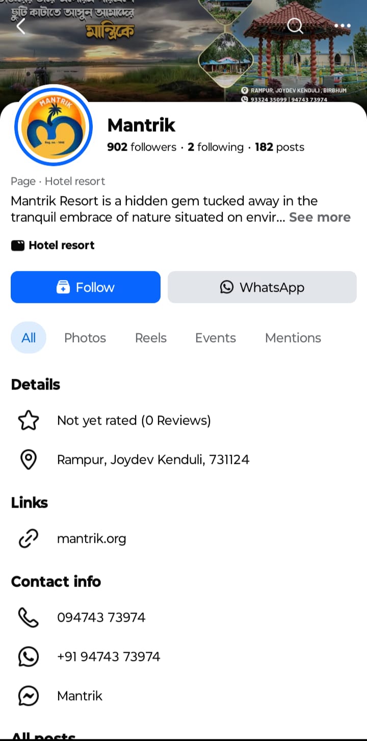Digital Marketing Mantrik Resort